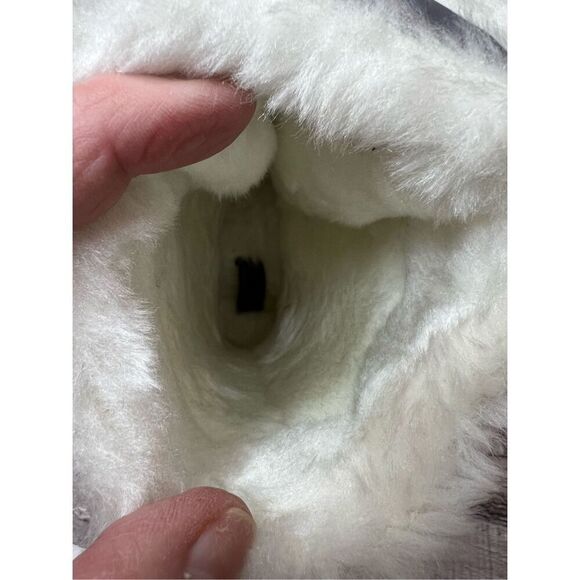 Khombu Kristal Silver White Waterproof Thermolite‎ Fur Lined Winter Boots 1 NIB - Picture 8 of 11